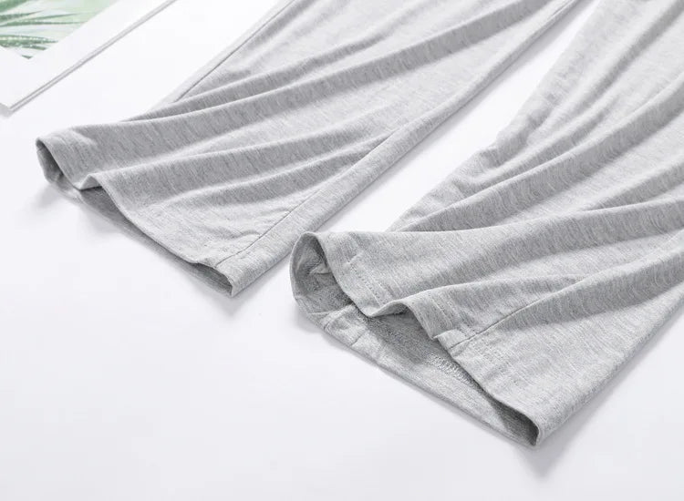 Summer Men Soft Sleeping Pajama Pants Spring Autumn 4XL
