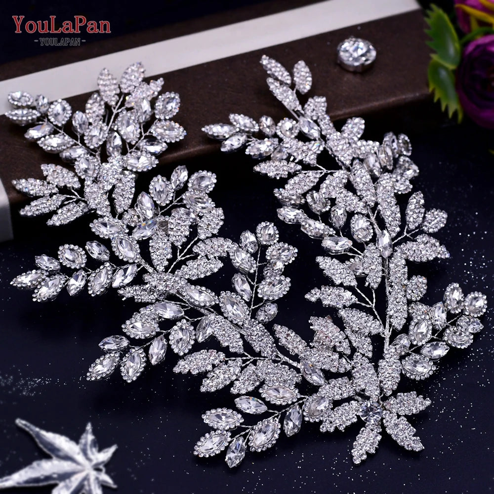 Wedding Hair Accessories Rhinestone Tiara Bridal Headdress Pageant Crown Hair Clip