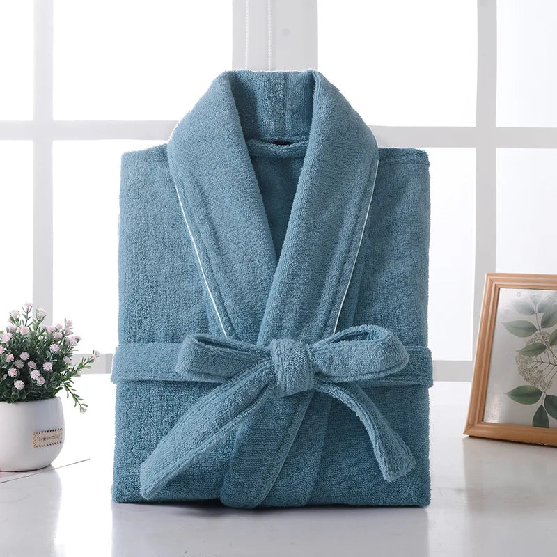 100% Cotton Waffle Bathrobe for Men or Women