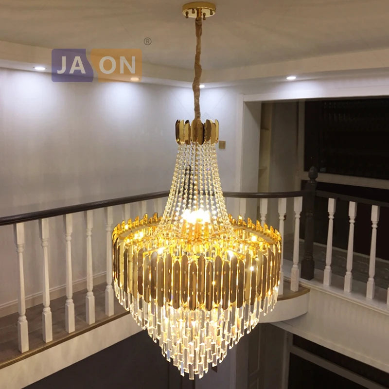Gold Silver Desinger Dimmable LED Chandelier Lighting Hanging Lamps Lustre Suspension
