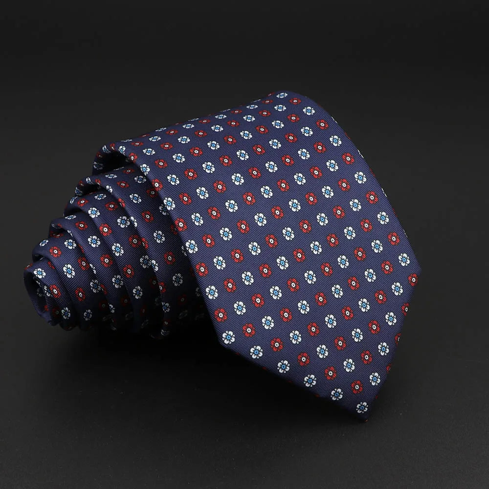 Novelty Men's Formal Ties 7cm Soft Silk Necktie