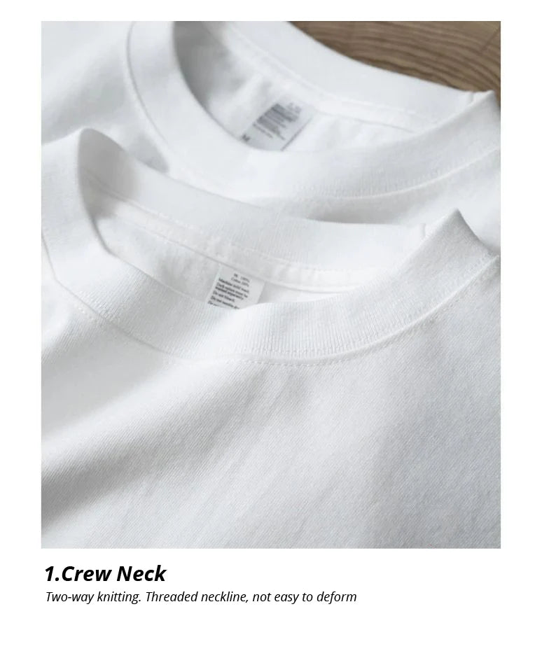 Summer 100% Cotton Regular-Fit Women Crew Neck Basic White T-Shirts