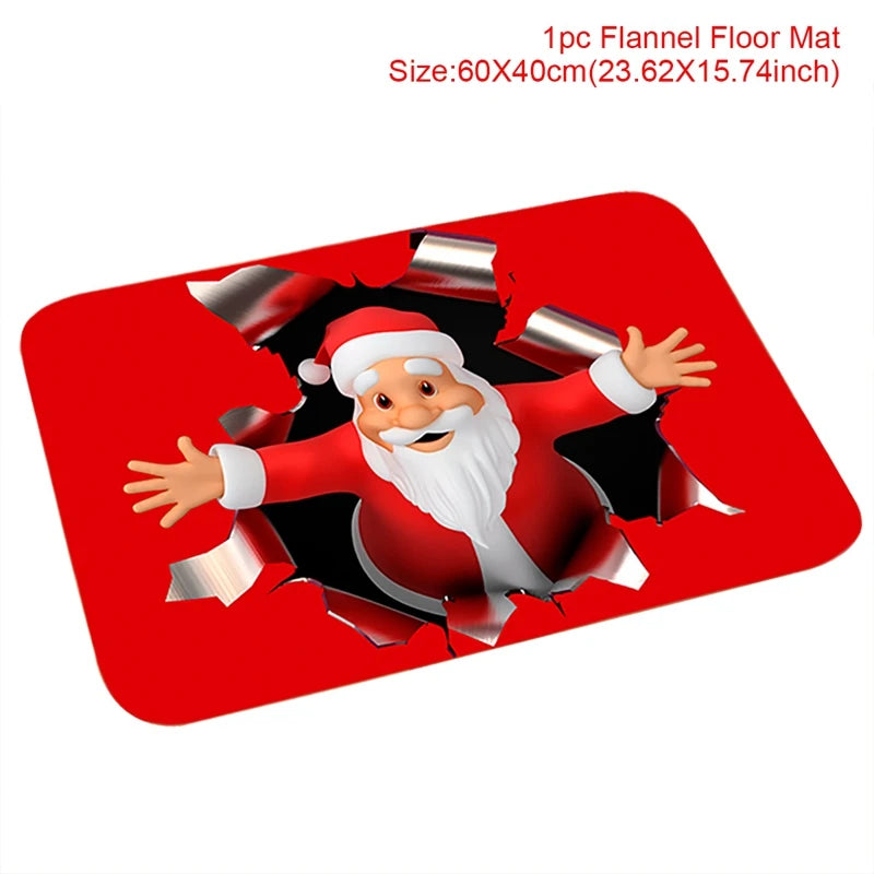 Christmas Decor Santa Claus Door Mat