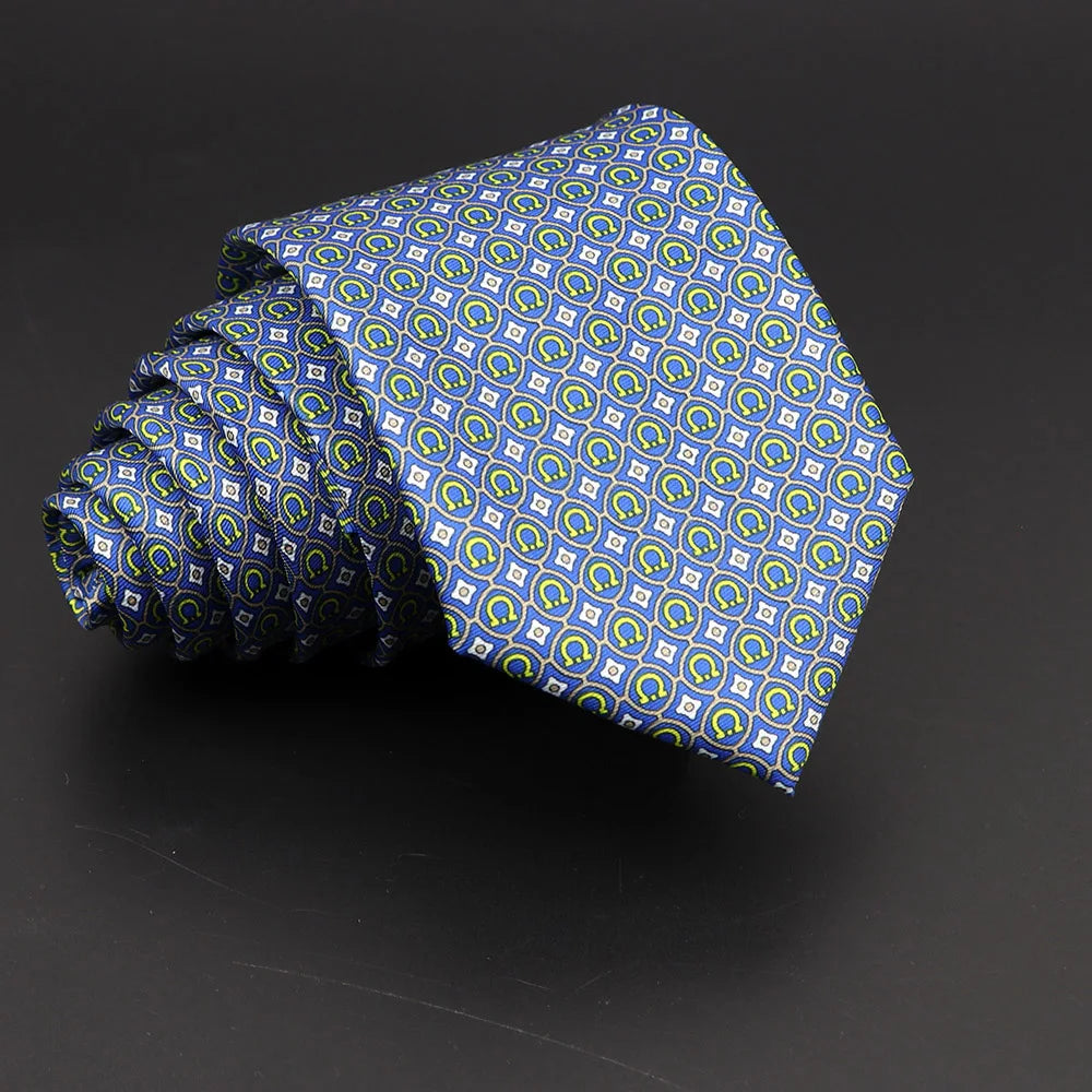 Novelty Men's Formal Ties 7cm Soft Silk Necktie