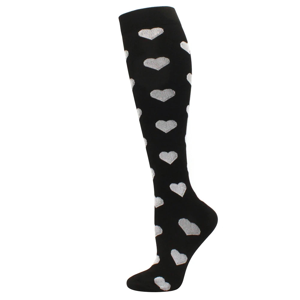 Running Compression Stockings Pressure Nursing Socks For Edema, Diabetes, Varicose Veins, Blood Circulation Sports Socks