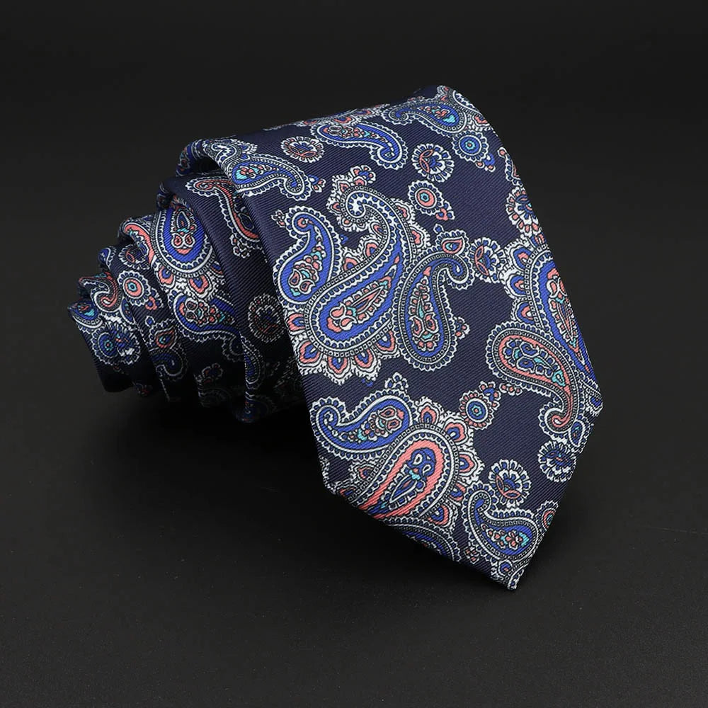 Novelty Men's Formal Ties 7cm Soft Silk Necktie