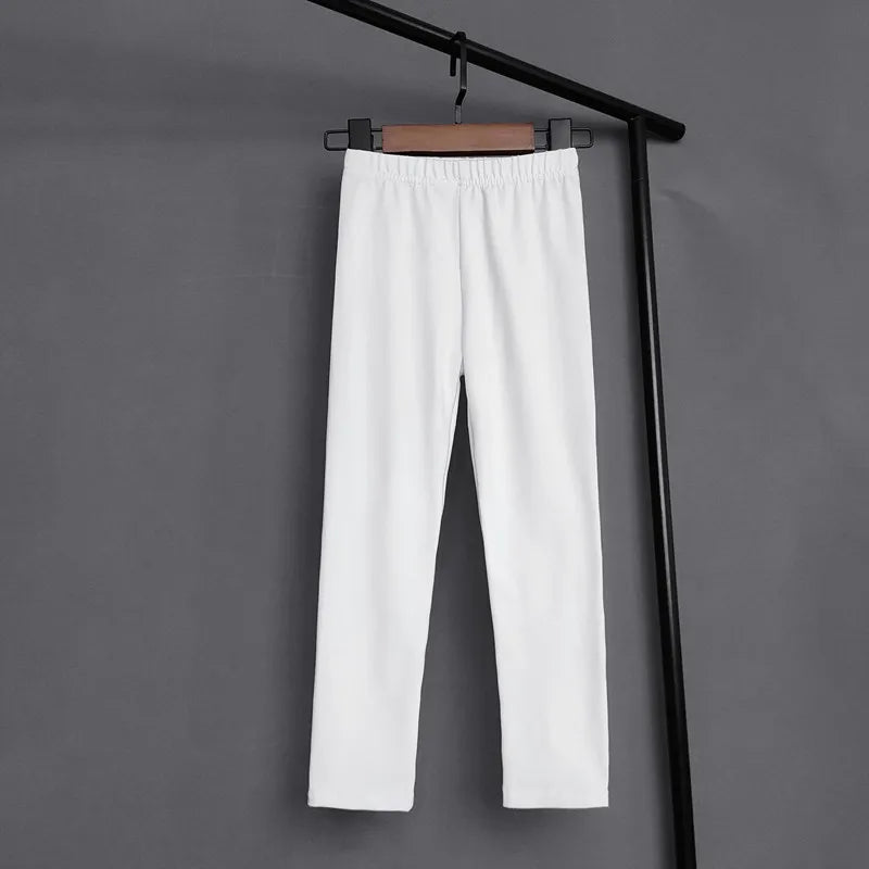 Solid Color Pants For Girls Stretch Skinny Leggings