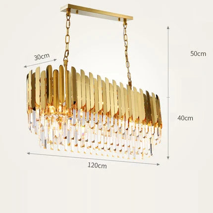 Gold Silver Desinger Dimmable LED Chandelier Lighting Hanging Lamps Lustre Suspension