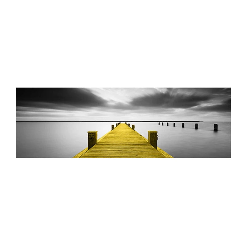 Beach Sunset Landscape Canvas Print