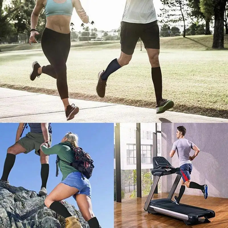 3 Pair Copper Compression Socks Women Men Anti Fatigue Pain Relief Unisex Knee High 15-20