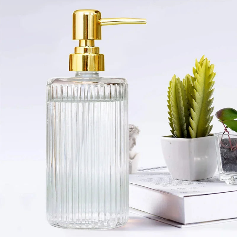 Transparent Bathroom Accessories Soap Bottle Dispenser
