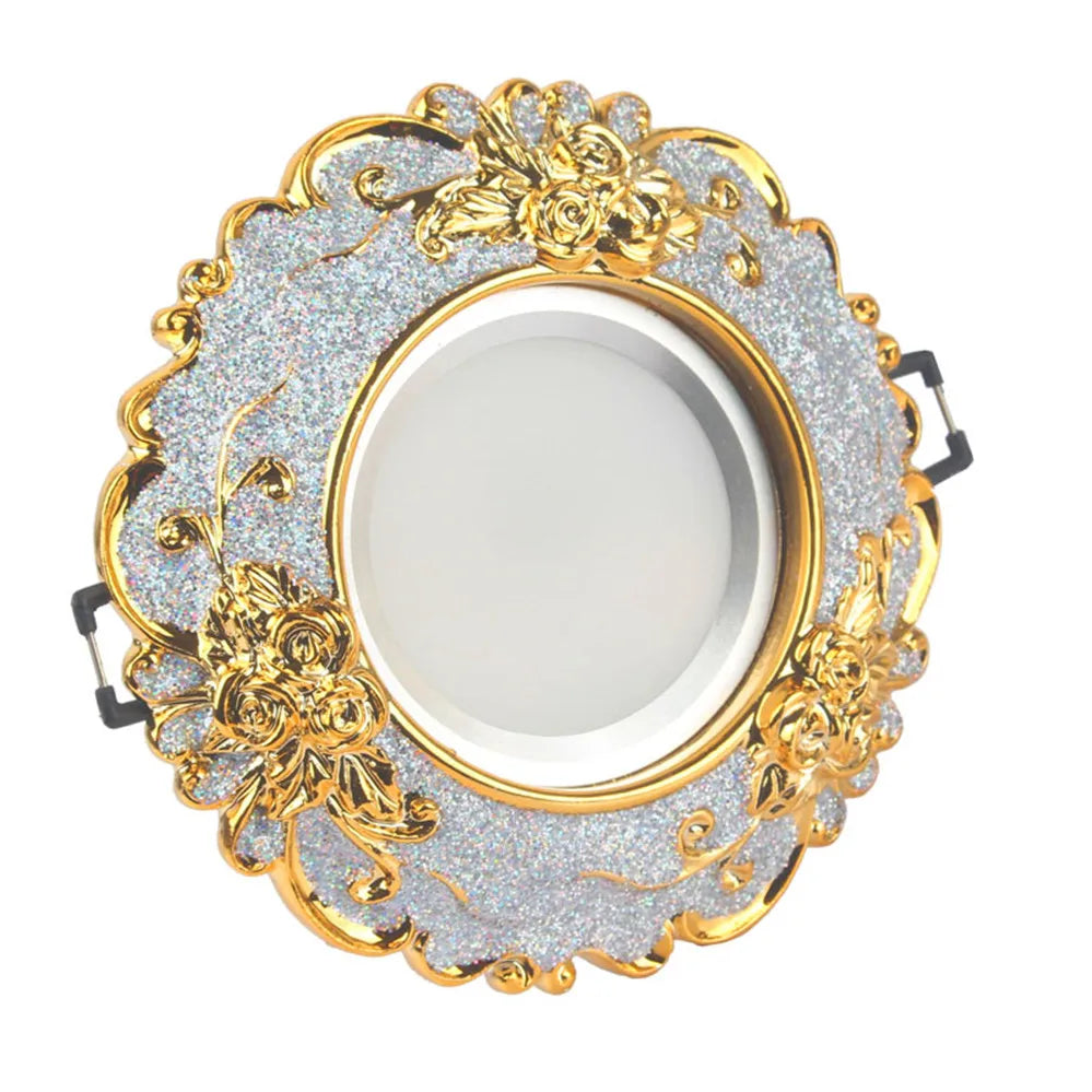 European Luxury Resin Gold Garland Ceiling Lamp 7.5 Cm Hole