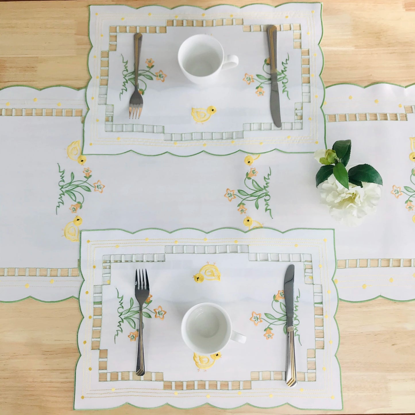 Embroidery Tablecloth napkin Home Decor Silk-touch Fiber