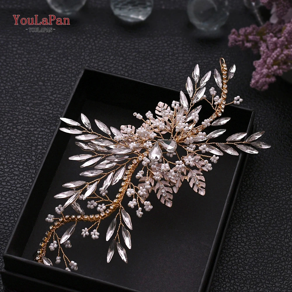 Wedding Hair Accessories Rhinestone Tiara Bridal Headdress Pageant Crown Hair Clip