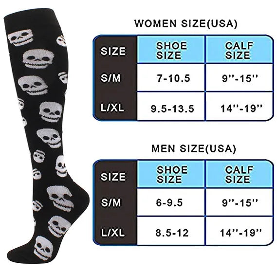Running Compression Stockings Pressure Nursing Socks For Edema, Diabetes, Varicose Veins, Blood Circulation Sports Socks
