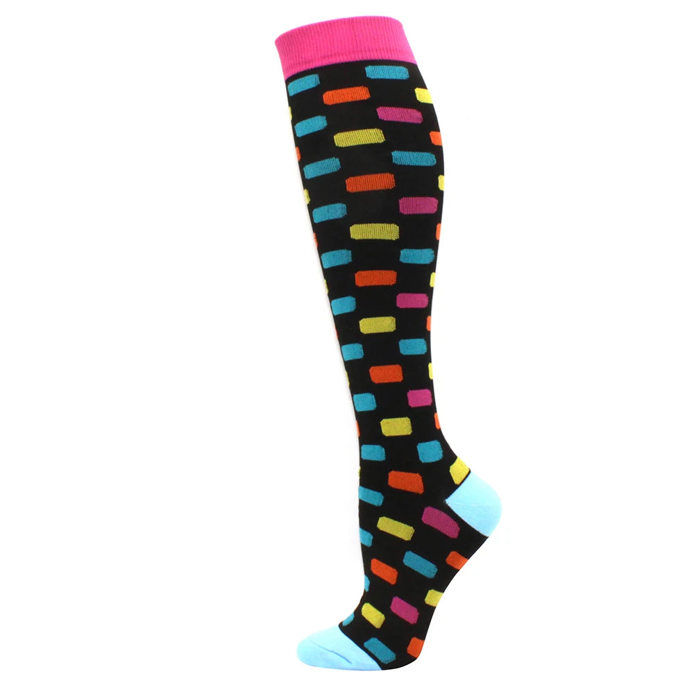 Running Compression Stockings Pressure Nursing Socks For Edema, Diabetes, Varicose Veins, Blood Circulation Sports Socks