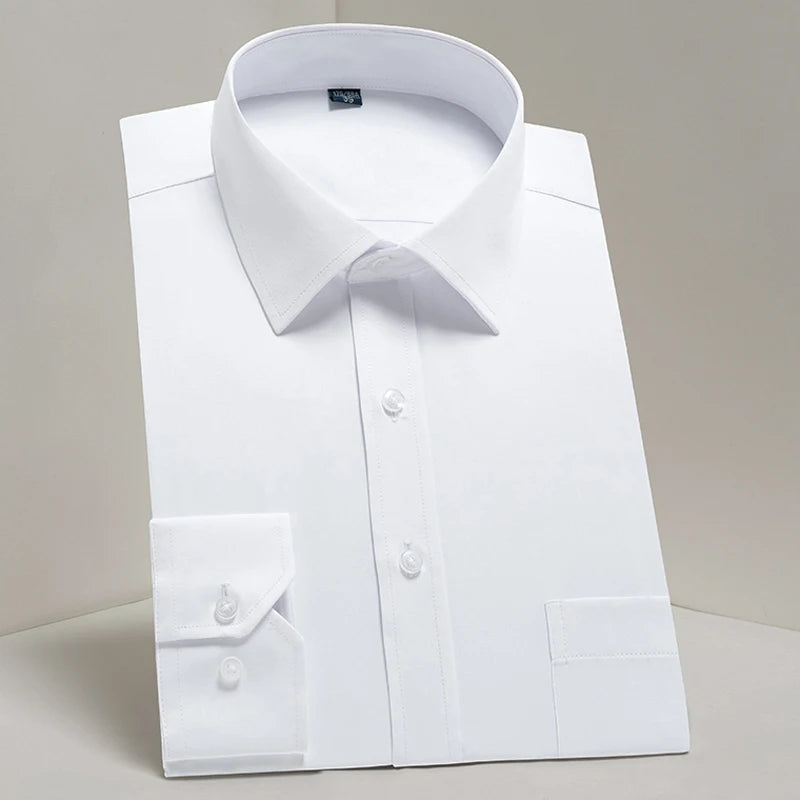 Men's Classic Long Sleeve Standard-fit Dress Shirts