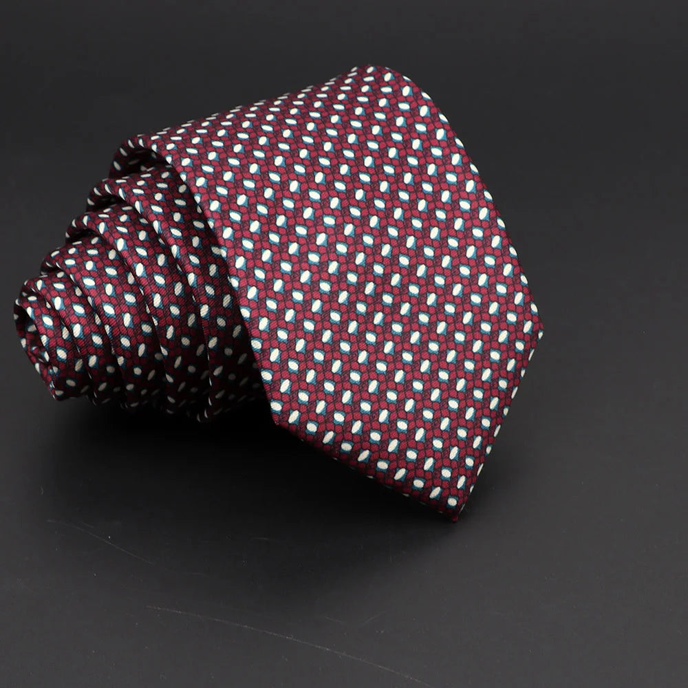 Novelty Men's Formal Ties 7cm Soft Silk Necktie