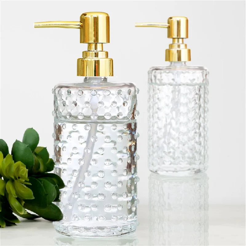 Transparent Bathroom Accessories Soap Bottle Dispenser