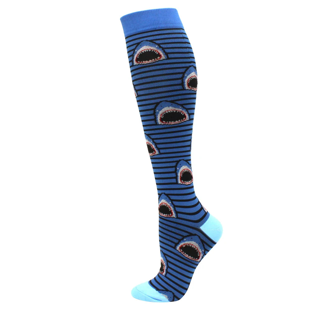 Running Compression Stockings Pressure Nursing Socks For Edema, Diabetes, Varicose Veins, Blood Circulation Sports Socks
