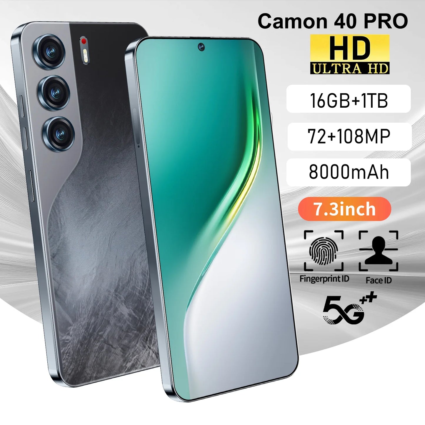 Original Camon 40 Pro Power Techno 1TB 6800mAh 108MP Octa-Core 6.2inch 5G Android Smartphone 12+256GB/512GB Mobile Phone