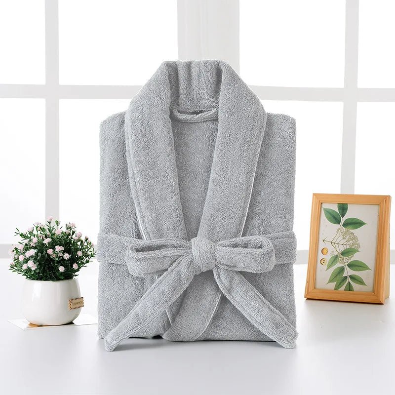 100% Cotton Waffle Bathrobe for Men or Women