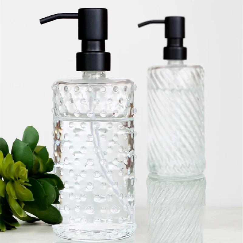 Transparent Bathroom Accessories Soap Bottle Dispenser
