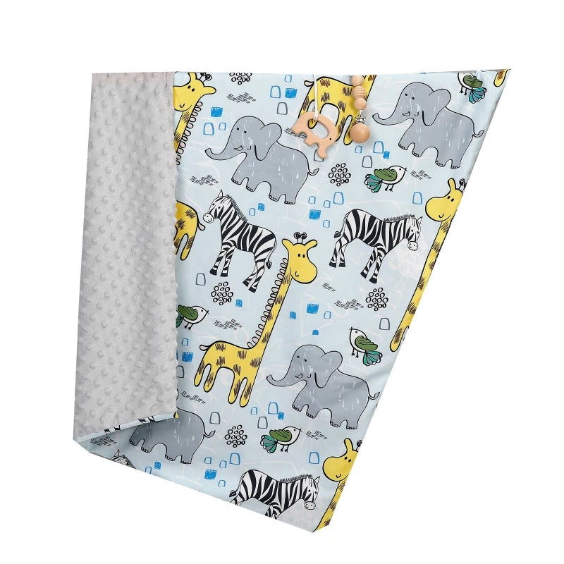 Newborn Baby Blanket Warm Swaddling Wrap Winter Autumn Toddler Dotted Quilt