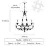 High End Royal Antique Brass Chandelier Mid Century Big Pendant Light Baroque Bronze Copper for Living Room Bedroom