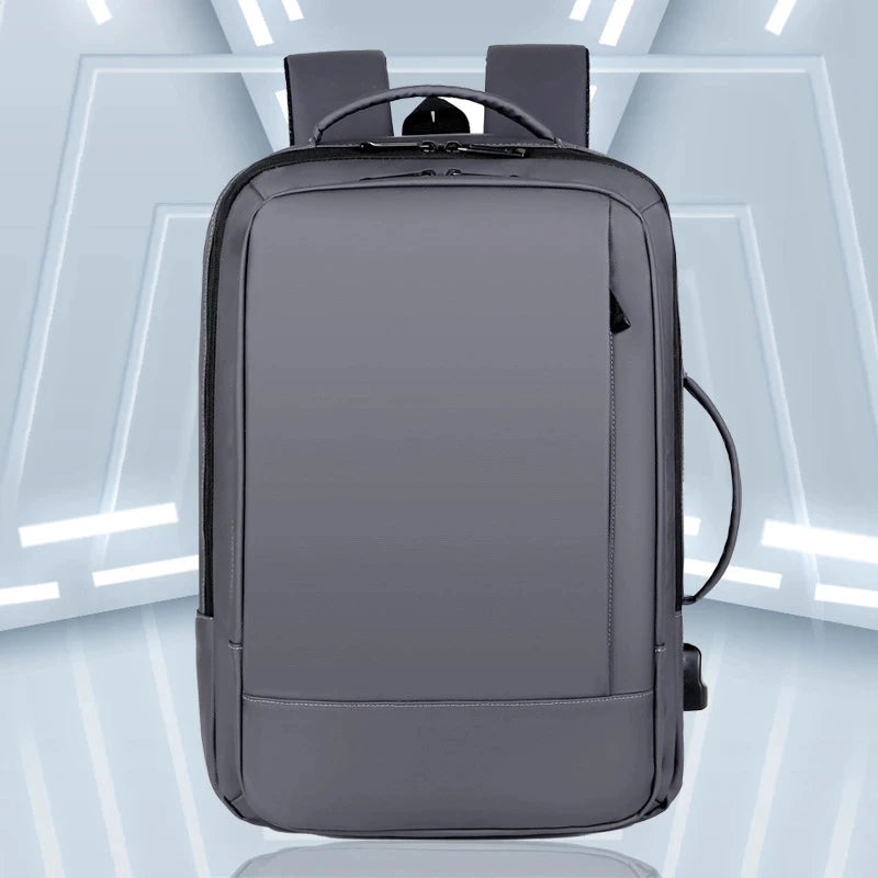 Men's Large Capacity Expandable Travel Backpack for 15.6 Inch Laptop Multi-function Anti-Theft