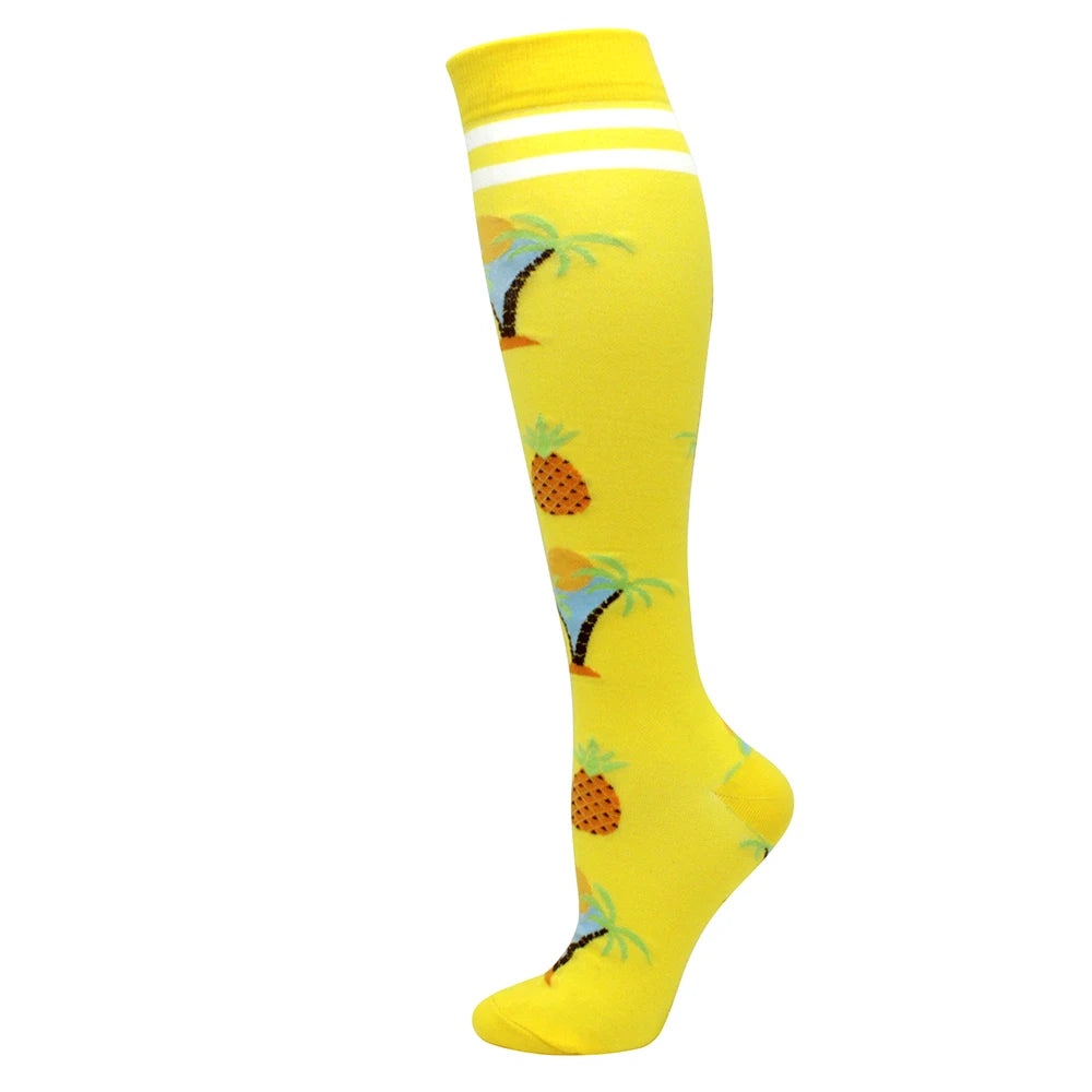 Running Compression Stockings Pressure Nursing Socks For Edema, Diabetes, Varicose Veins, Blood Circulation Sports Socks