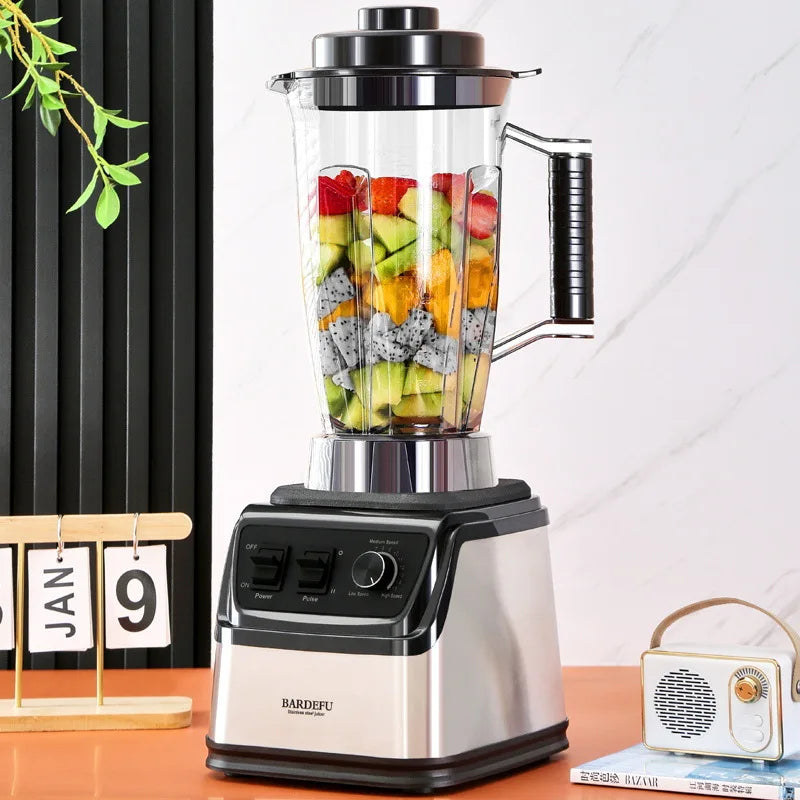 Silver Crest 9500W 3L Stainless Steel Commercial Mixer Blender Heavy Duty 3-in-1 Professional Kitchen Tool with 6 Blades