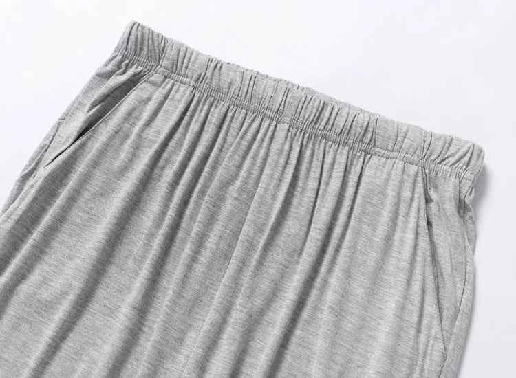Summer Men Soft Sleeping Pajama Pants Spring Autumn 4XL