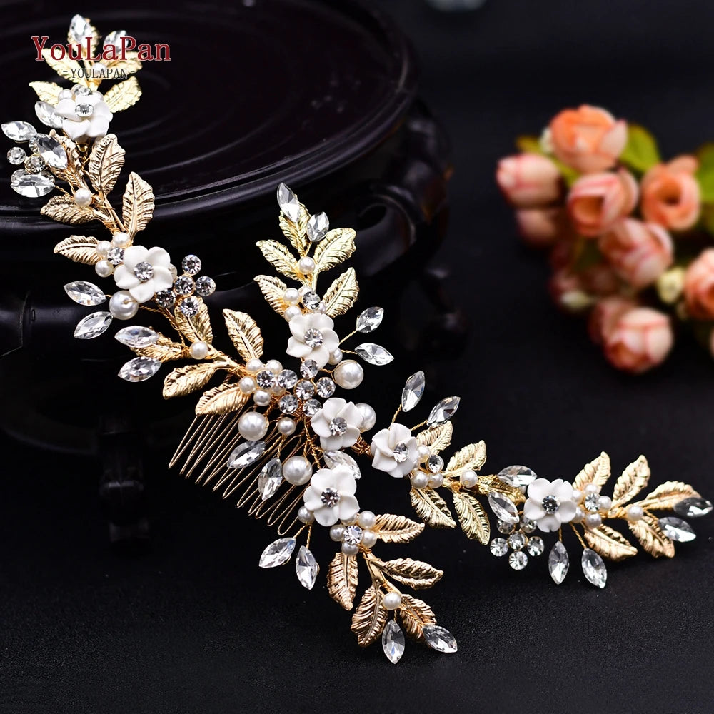 Wedding Hair Accessories Rhinestone Tiara Bridal Headdress Pageant Crown Hair Clip