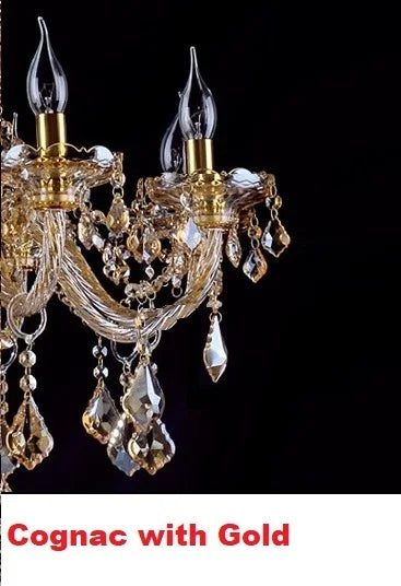 Modern Tiffany Crystal Chandelier Living Room