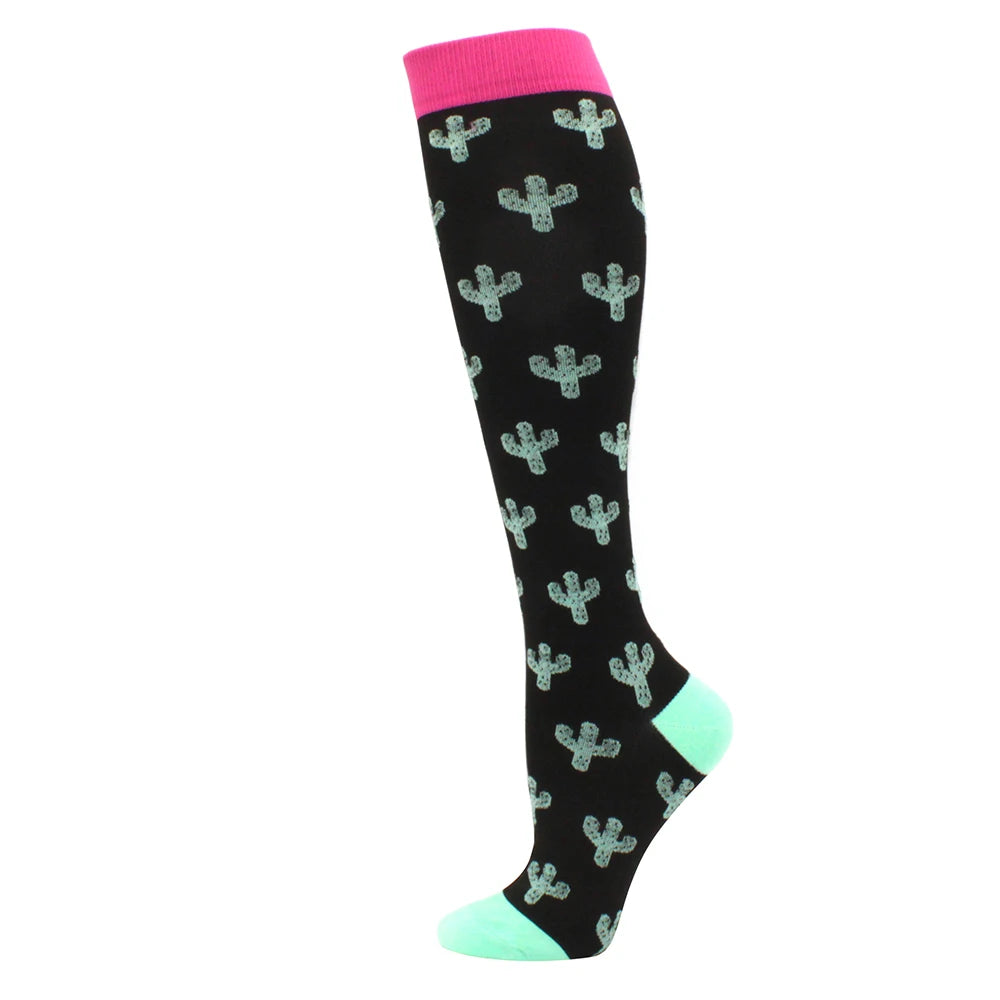 Running Compression Stockings Pressure Nursing Socks For Edema, Diabetes, Varicose Veins, Blood Circulation Sports Socks