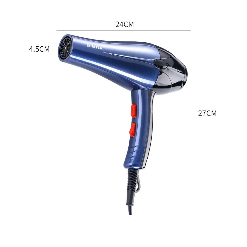 High-Power 2000W Household Salon Hair Dryer DC Ionic Blue Light Hot Cold Options for Hair Care for Cross-Border Wholesaling