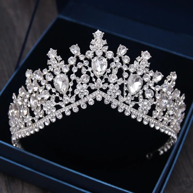 Zircon Wedding Crown Luxury Zircon Diadem Rhinestone Headpiece Bridal Hair Jewelry