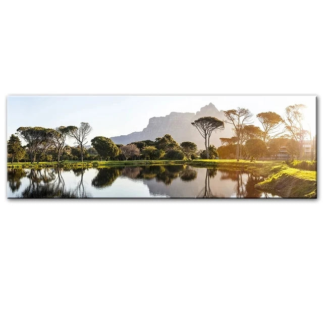 Beach Sunset Landscape Canvas Print