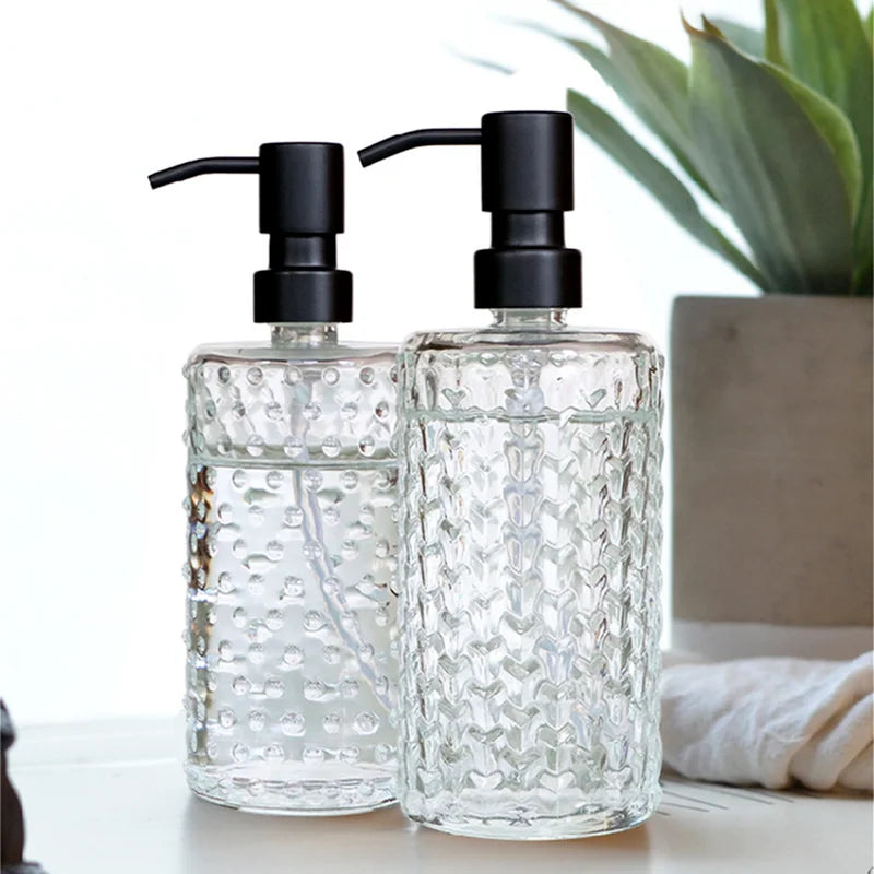 Transparent Bathroom Accessories Soap Bottle Dispenser