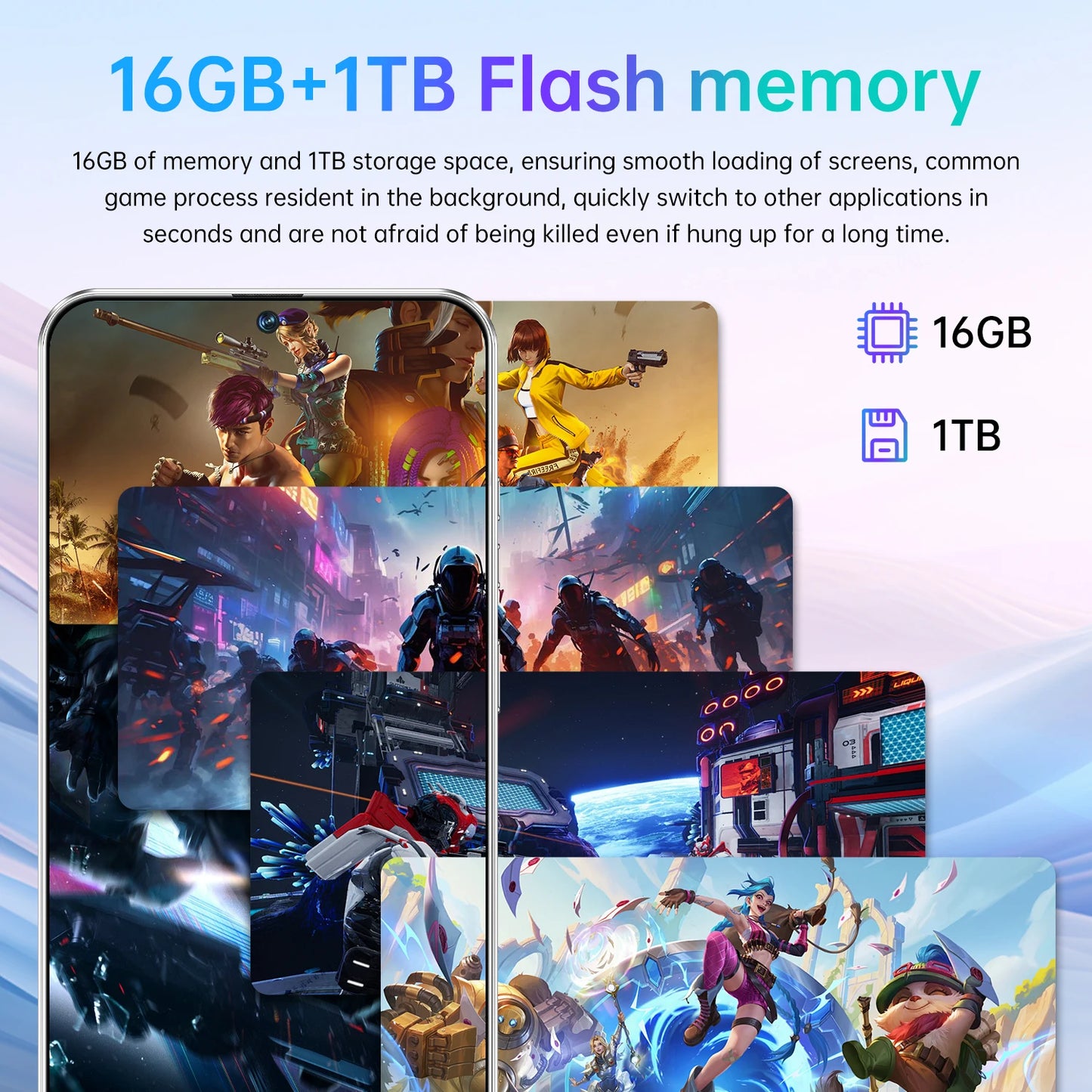 High Quality 40 Pro 5G Smartphone Unlocked Android 14 16GB+1TB Dual SIM Global LTE CDMA Mobile