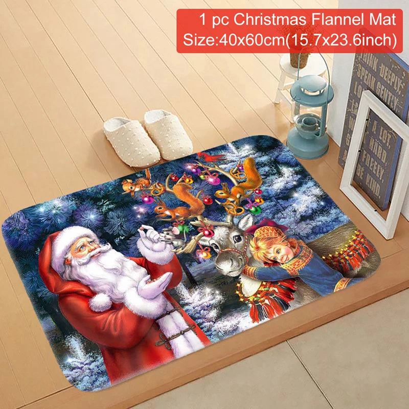 Christmas Decor Santa Claus Door Mat