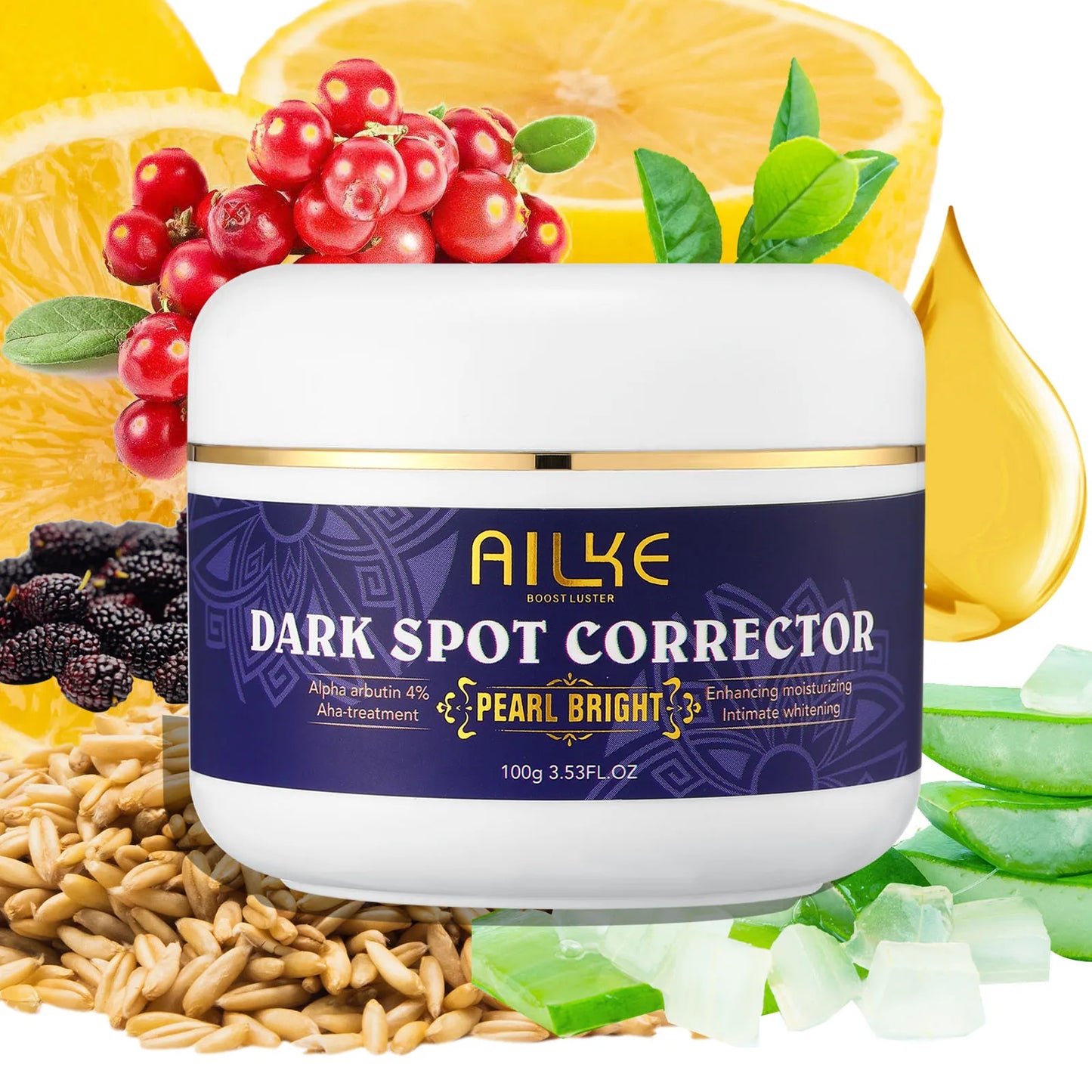 AILKE Glutathione 5-in-1 Women Skin Care Kit, With Body Lotion, Serum, Dark Spot Removal Cream, Body Cream, Brightening Soap