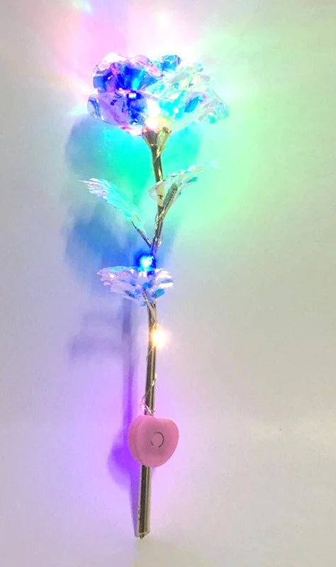 24K Plated Gold Rose Artificial Flower