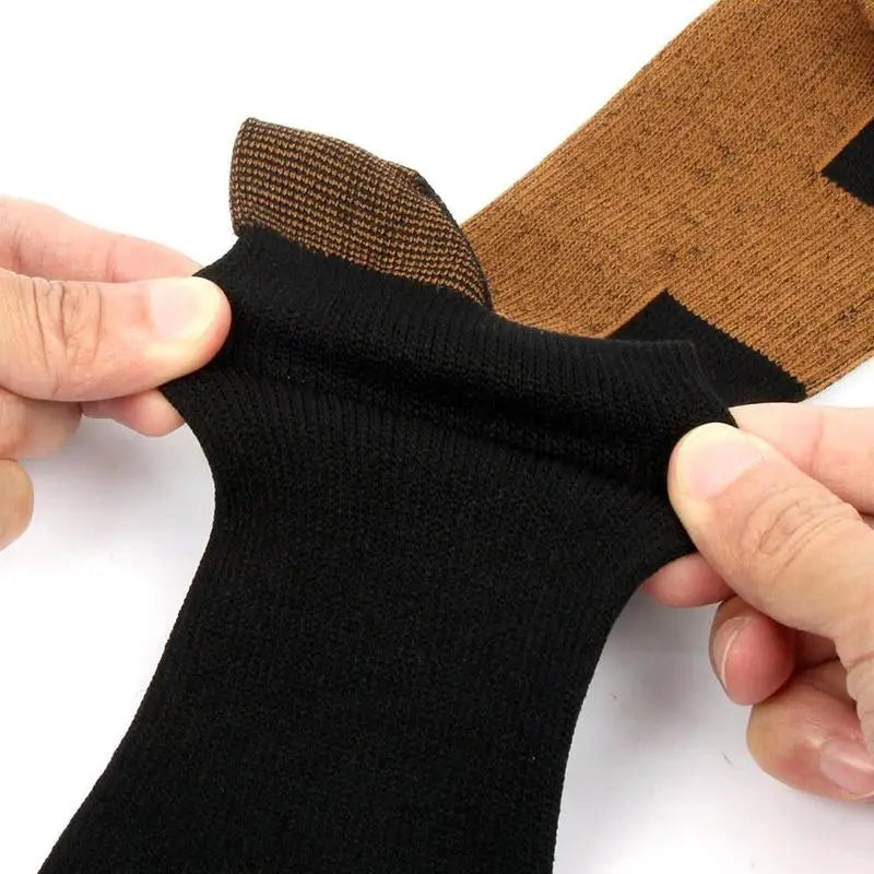 3 Pair Copper Compression Socks Women Men Anti Fatigue Pain Relief Unisex Knee High 15-20