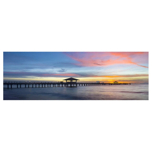 Beach Sunset Landscape Canvas Print