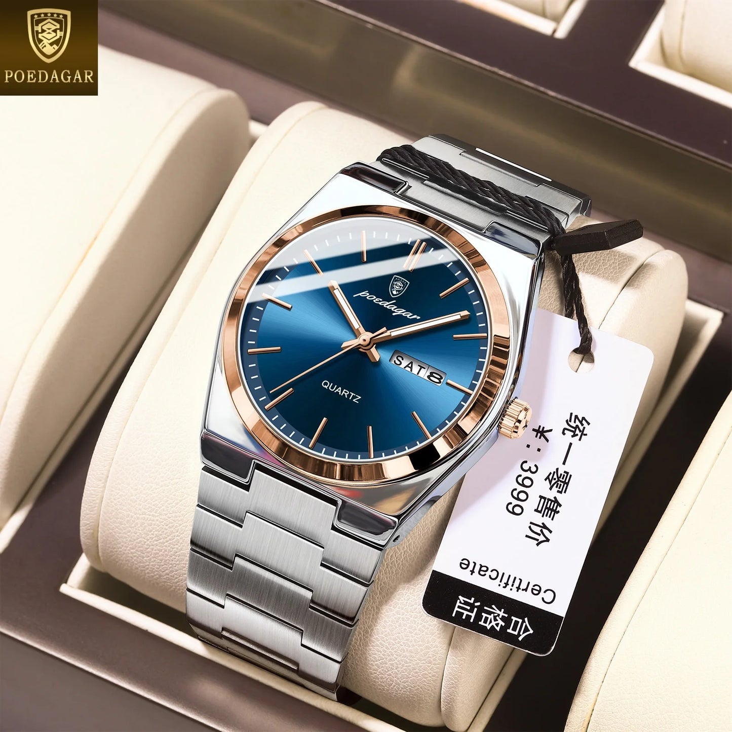 Luxury Wrist Watch Men Simple Quartz Dial Clock Charming Bracelet