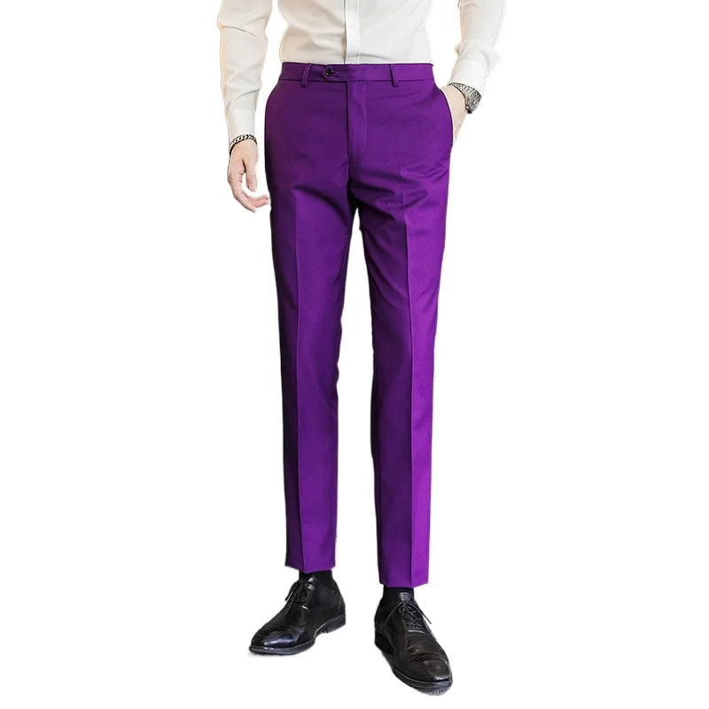 Men's Formal Dress Trousers, Asian Size Man Slacks, M-5XL 6XL
