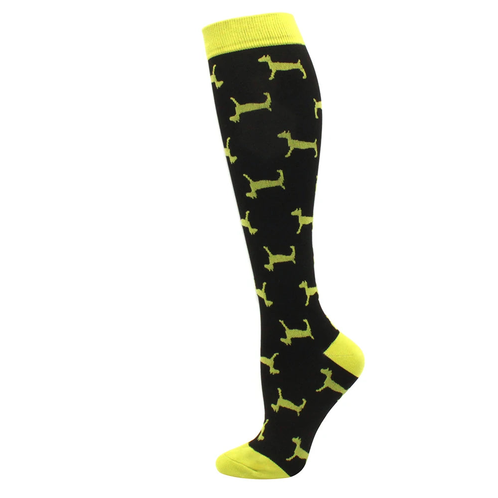 Running Compression Stockings Pressure Nursing Socks For Edema, Diabetes, Varicose Veins, Blood Circulation Sports Socks