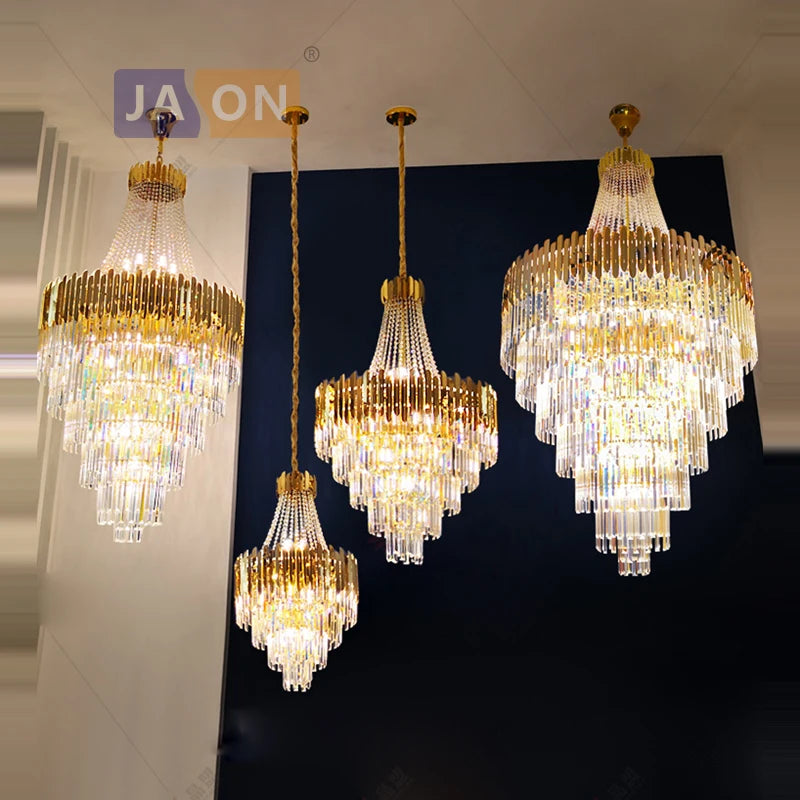 Gold Silver Desinger Dimmable LED Chandelier Lighting Hanging Lamps Lustre Suspension